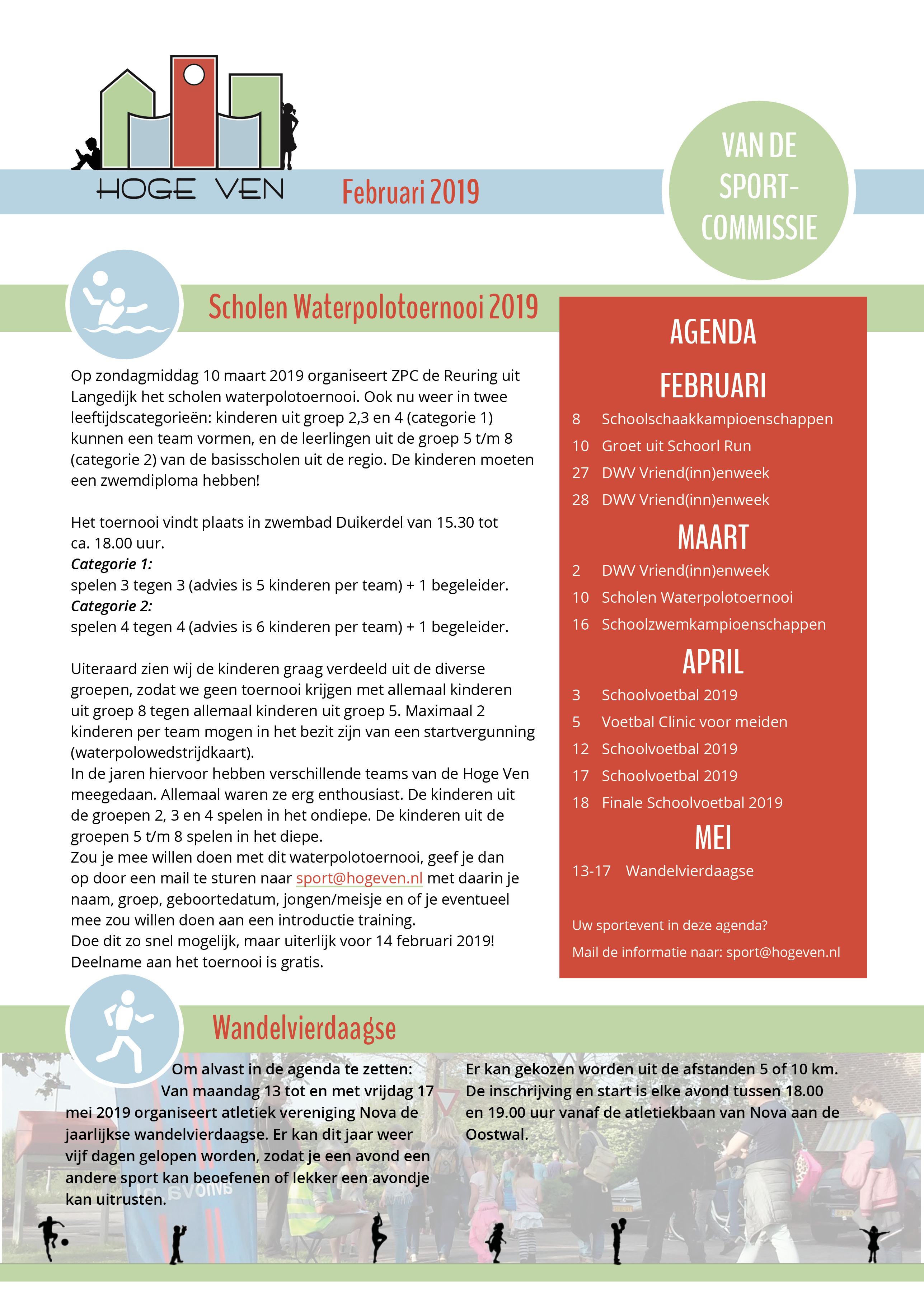 Nieuwsbrief Sportcommissie februari 2019