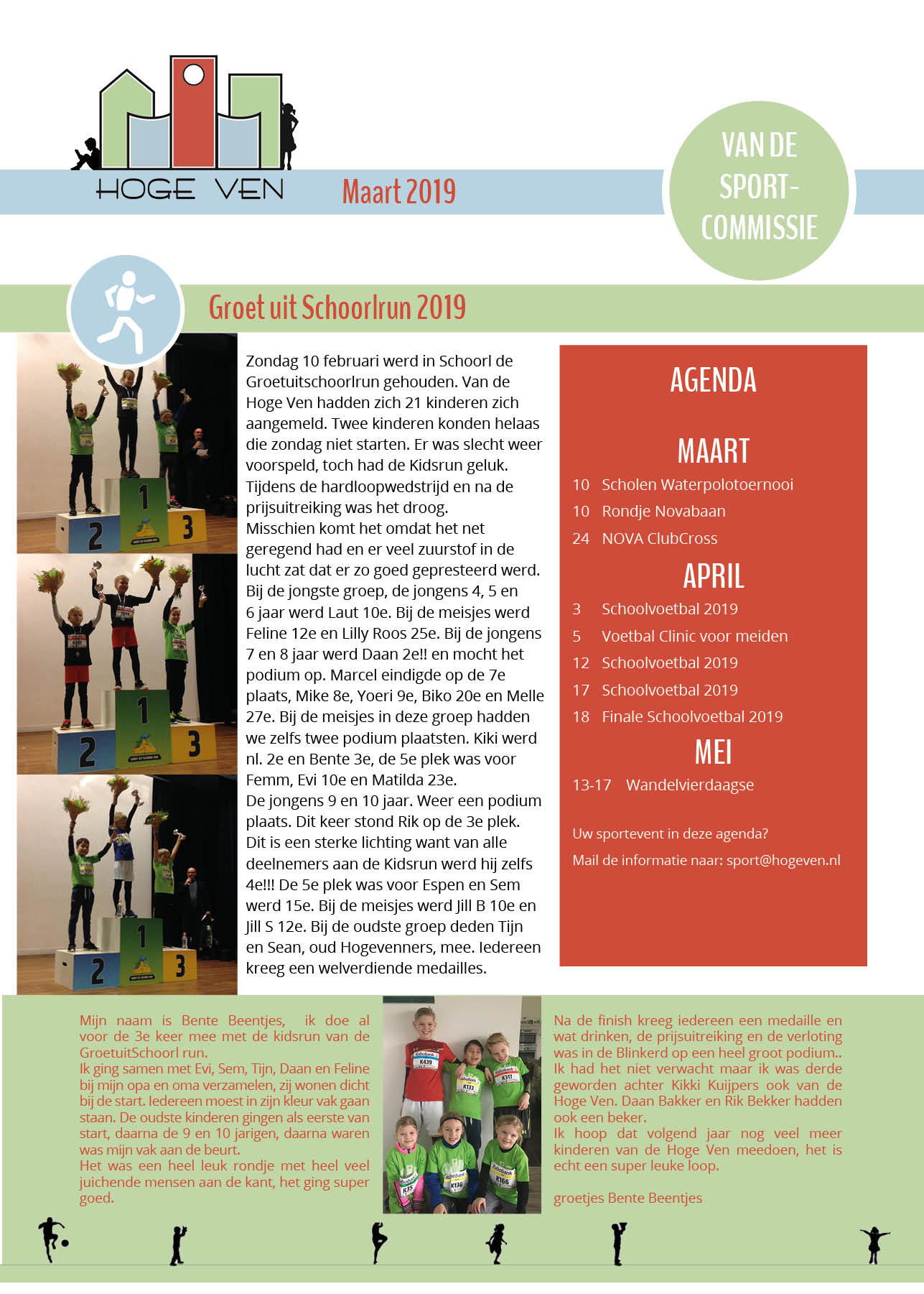 Nieuwsbericht Sportcommissie maart 2019