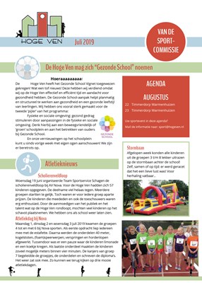 Nieuwsbrief Sportcie 06-2019